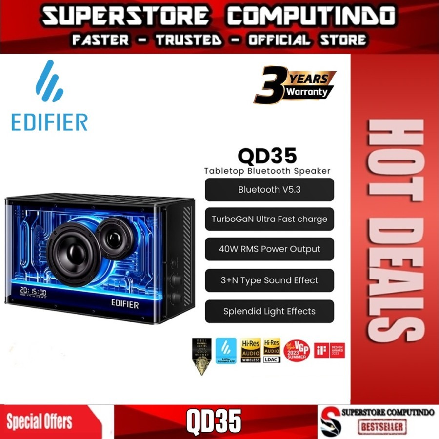 EDIFIER QD35 Tabletop Bluetooth Speaker