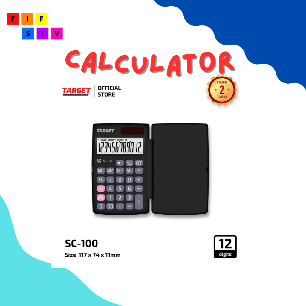 

Kalkulator - Calculator - Target SC - 100 - Pocket Calculator - 12 Digit