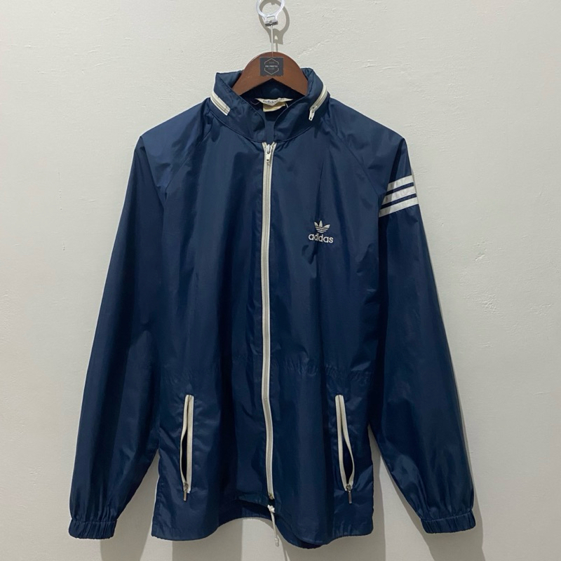 Navy Parachute Jacket ADIDAS Trefoil (VTG)