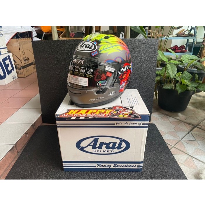 Helm Arai RX7X Russell Frost Grey Full Face