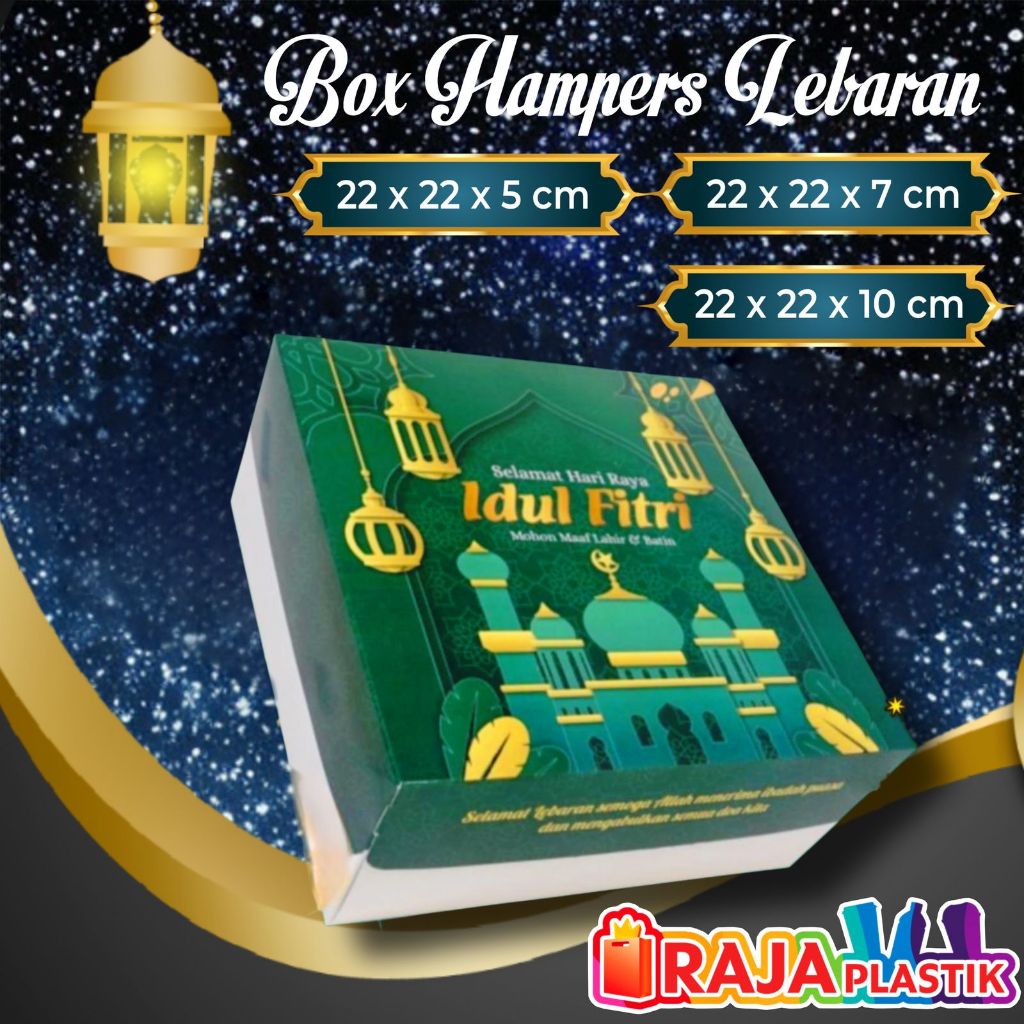 

Dos Hampers Idul Fitri Hijau / Dos Hampers Lebaran Hijau / Dos Kue Idul Fitri / Dos Makanan Idul Fitri / Dos Kue Lebaran