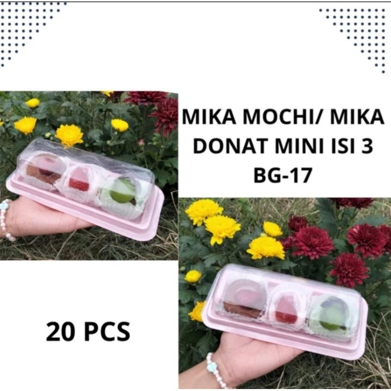 Mika Donat Mini ISI 3/ Tray Bolu Gulung/ MIKA BG 17/ Mika Mochi/ Mika Murah ISI 20PCS