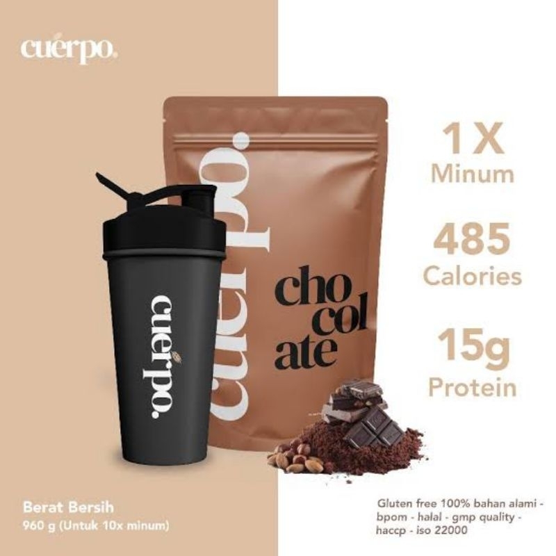 

PROMO LIVE PAKET 1 PCS CUERPO COKLAT - Susu Tinggi Kalori 960 Gram Protein Original