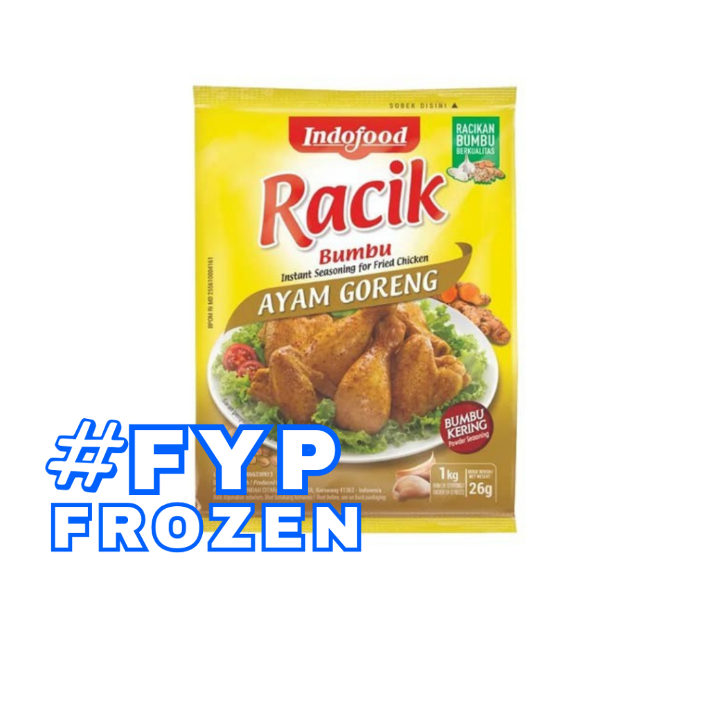 

INDOFOOD RACIK BUMBU AYAM GORENG 26GR / BUMBU INSTAN