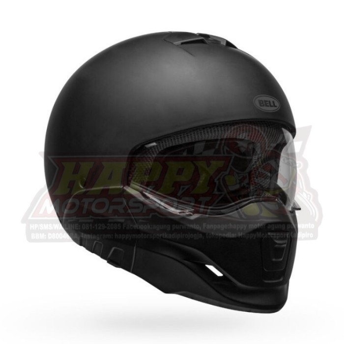 Helm Bell Broozer Matt Black Full Face