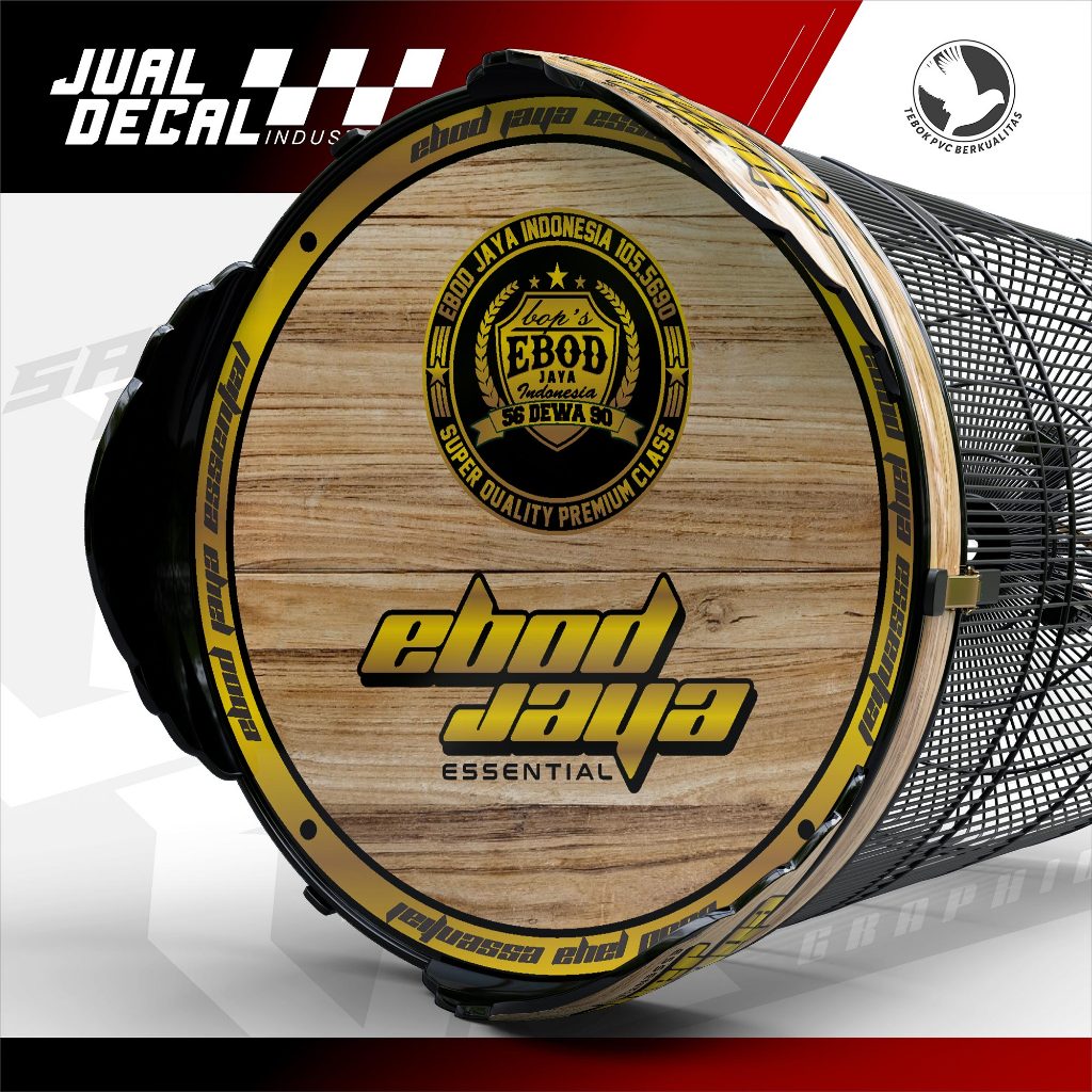 Stiker Sangkar Murai Variasi WOOD EBOD Decal Tebok Burung No 1 No 2 No 3