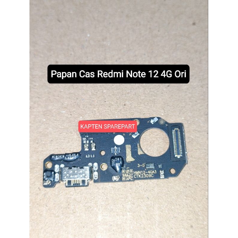 Papan Cas Redmi Note 12 4G + IC Konektor Charger