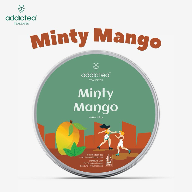 

Addictea Special Tealeaves, Greentea Minty Mango | Mango Mint Teh