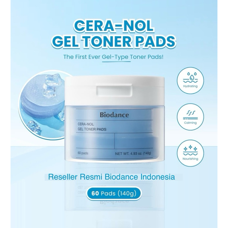 (Official Reseller) Biodance Cera-Nol Gel Toner Pads