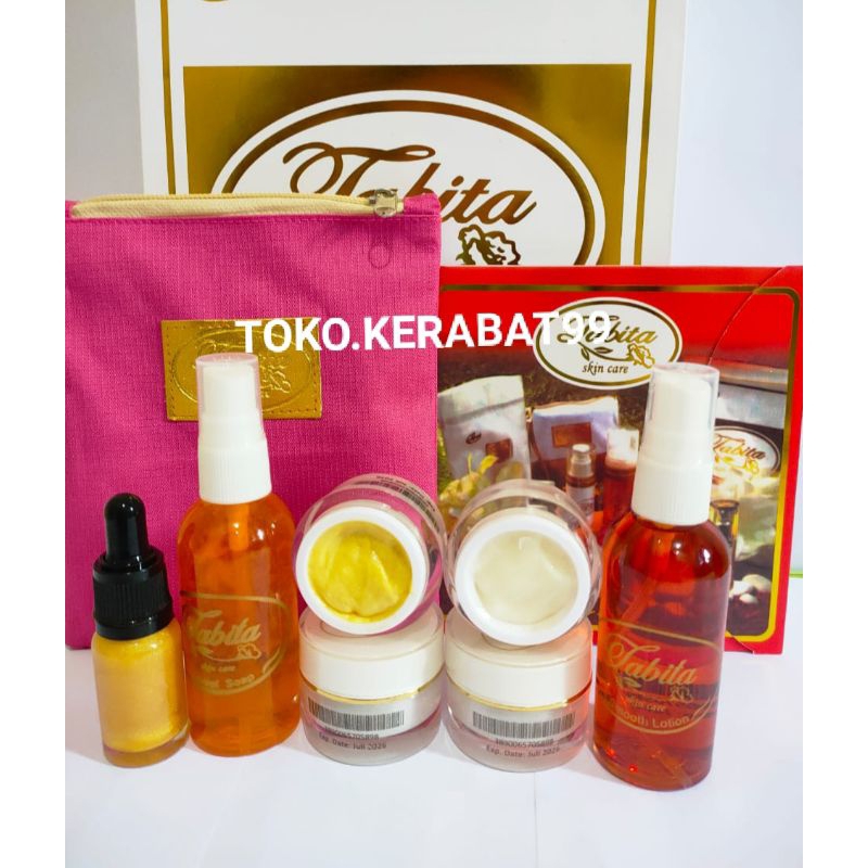 Paket lengkap Skincare bedak Tabittha no DS plus serum Glow original