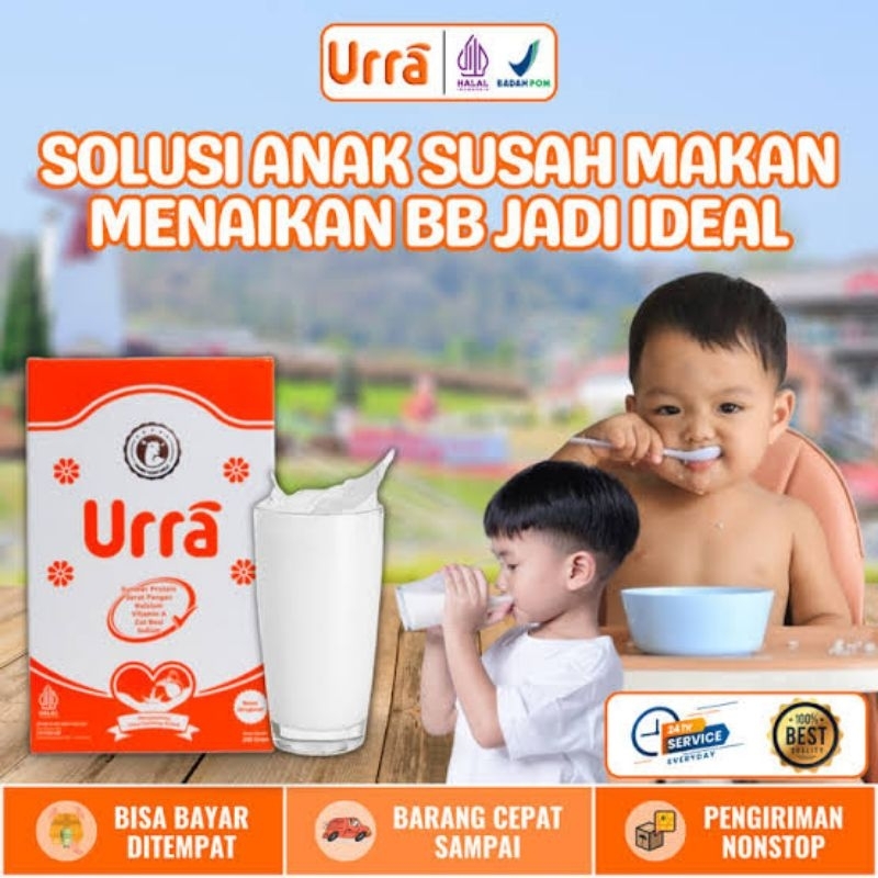 

Susu kambing Saneen URRA - 200 GRAM ( Susu Penambah Berat Badan & Tinggi Badan) Paket 1 Box