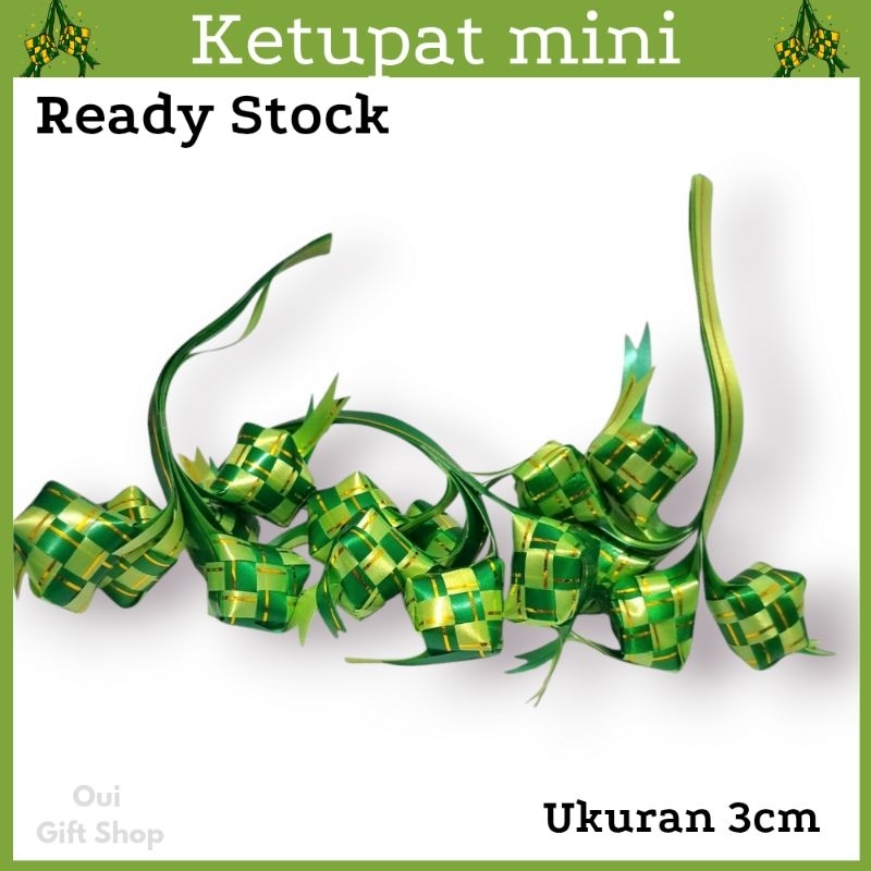 

Ketupat Mini Ukuran 3 Cm / Pita Hampers / Ketupat Mini Hampers Parsel
