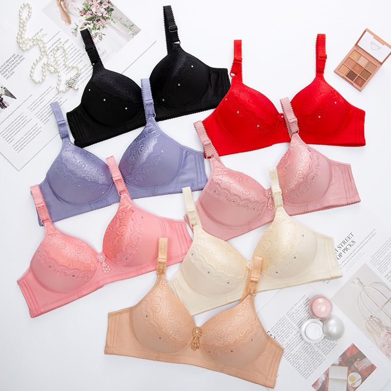 COD Bra wanita jumbo Bh Cup besar Bh Big Size Bra busa tanpa kawat B96
