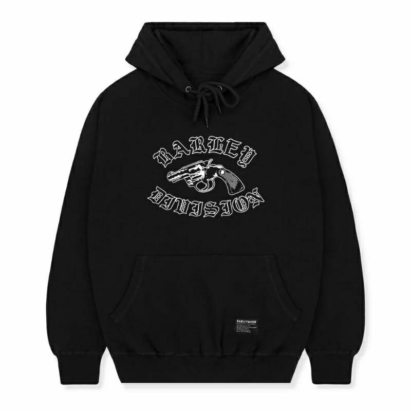 Hoodie Barley Division Black Guns Sweater Pria Wanita