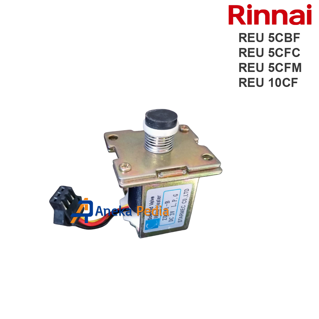 SELENOID VALVE RINNAI REU 5CBF 5CBC 5CFM 10CF Solenoid Water Heater GAS LNG Pemanas Air LPG 5 CBF CB