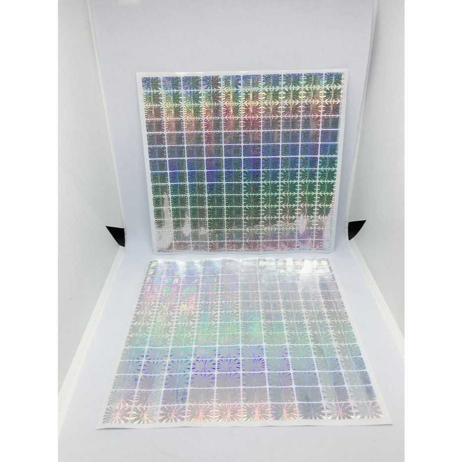 

{ JAS STORE COD } STICKER HOLOGRAM SILVER ORIGINAL 100 PERSEN