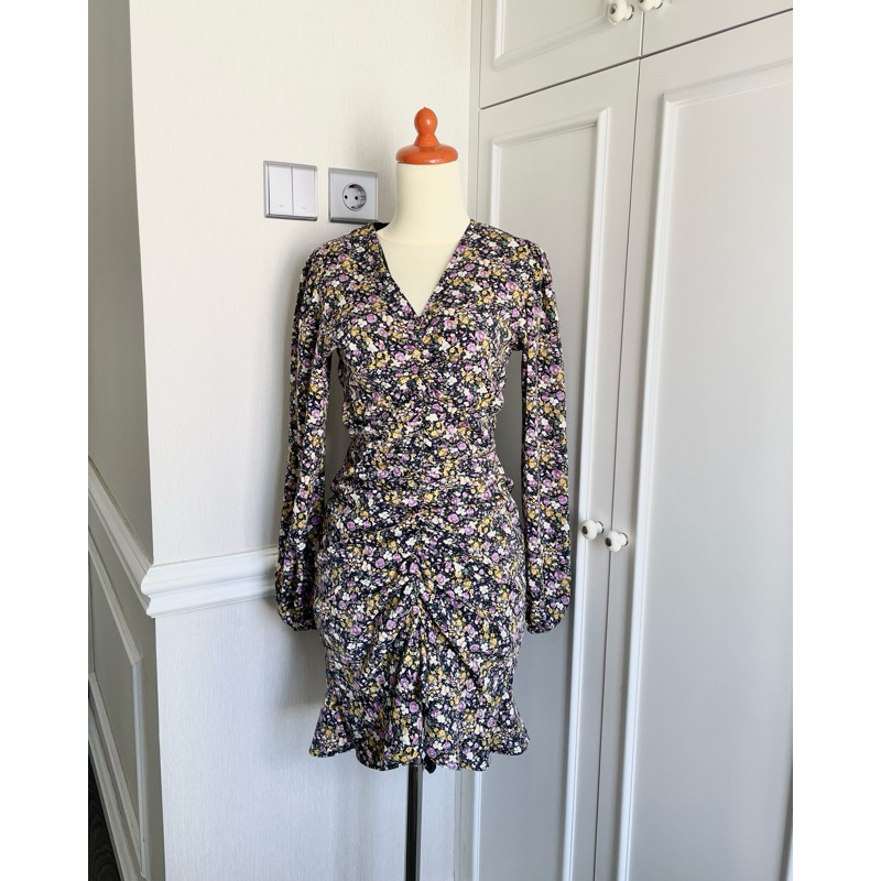 Dress sifon/dress bunga bunga/dress wanita