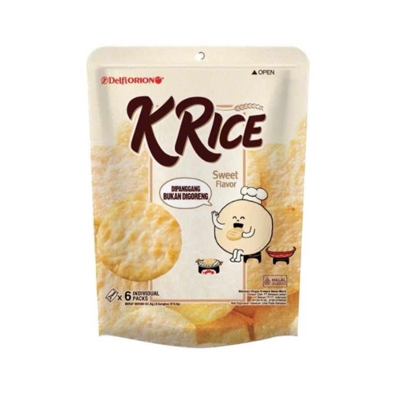 

K'Rice Delfi Orion Krekers Beras Manis