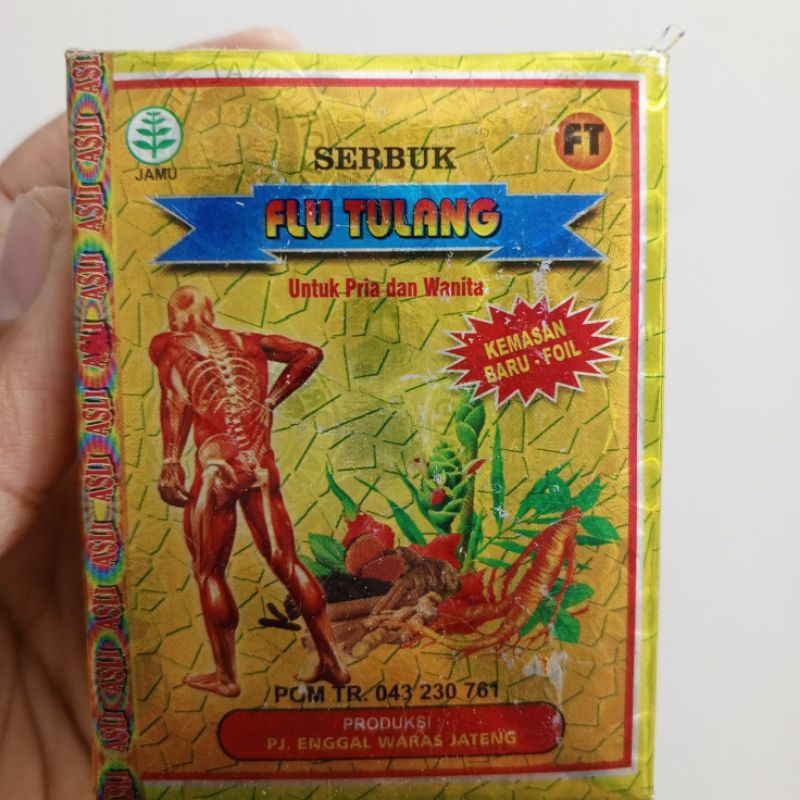 serbuk flu tulang isi obat asam urat dan segala penyakit