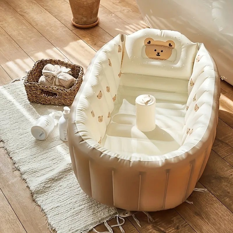 Apple Bebé - Premium Baby Inflatable Bathtub | Korea Baby Bathtub Inflatable | Bak Mandi Bayi Bathtu