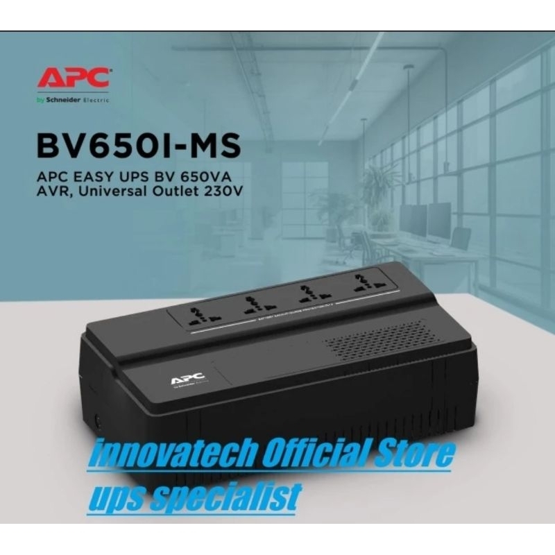 APC BV650I-MS Back-UPS 650VA - Proteksi Daya dan Stabilitas Listrik