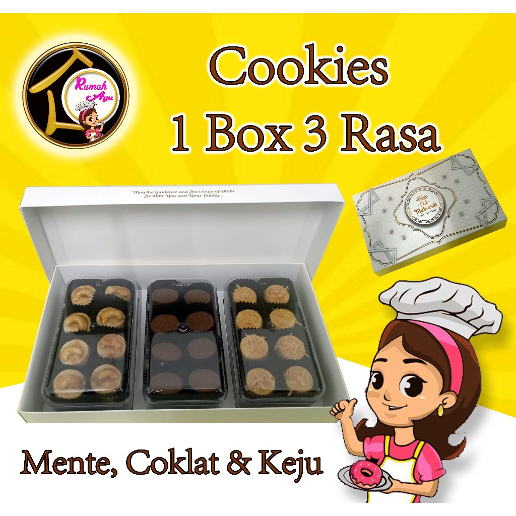 

Cookies Mente, Coklat n Keju Box