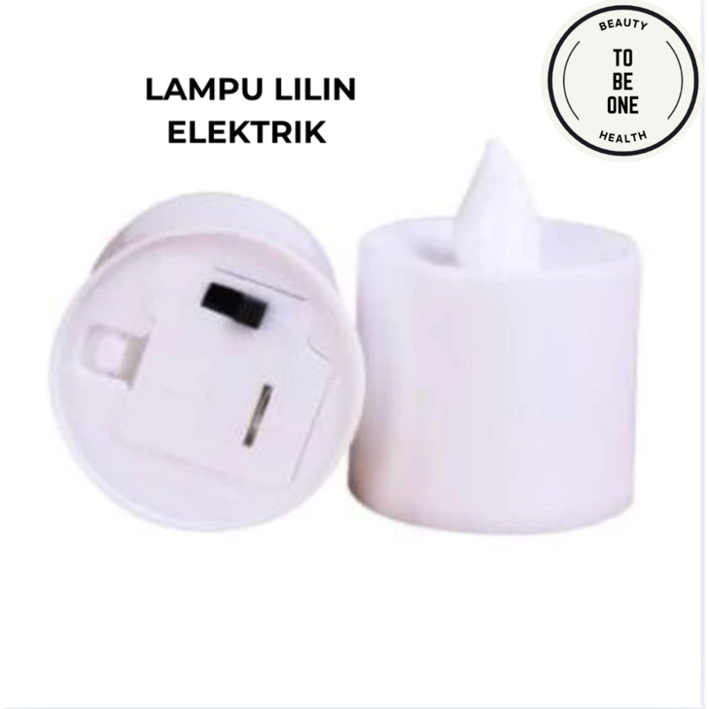 (WARNA KUNING) Lampu Lilin Elektrik LED Tanpa Api Mini Menyala Warna Natal Termurah Kualitas Terbaik