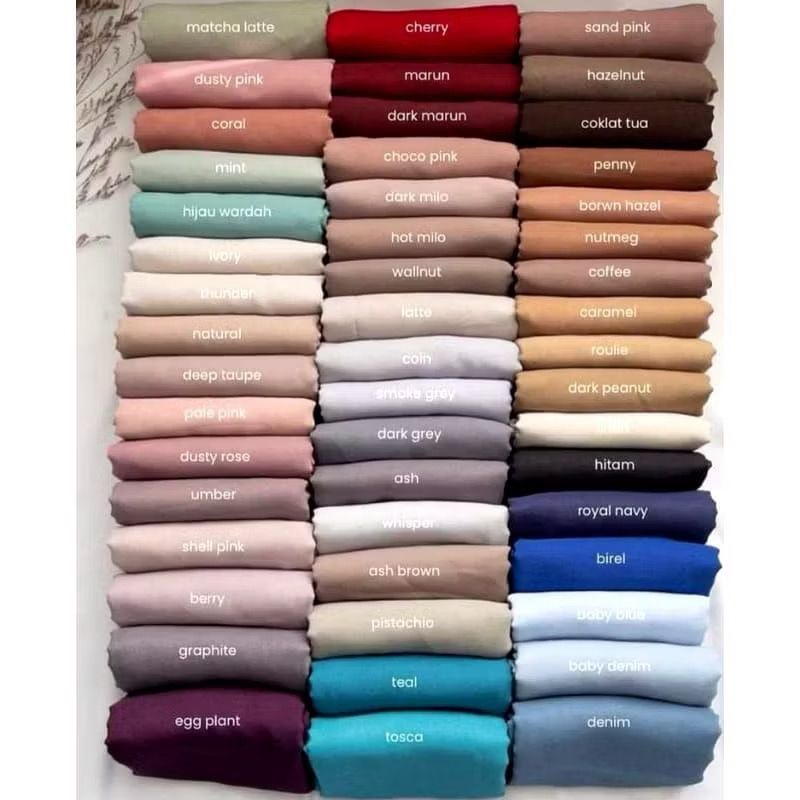 PAKET KERUDUNG SEGI EMPAT BELLA/HIJAB SEGI EMPAT BELLA SQUARE JAHIT NECI12 WARNA/JILBAB BELLA SQUARE