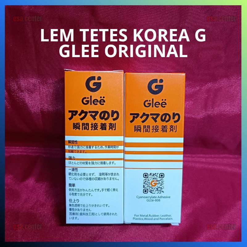 G GLEE Lem Tetes Korea G GLEE Glue Lem Setan Serbaguna Lem Cair Cina G GLEE ORIGINAL