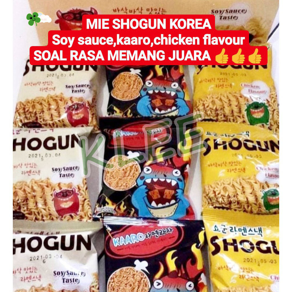 

[ECER] SHOGUN Makanan Ringan Mie Rasa Ayam Dan Spicy - Snack Mie Kremes Kaaro - Snack Mie Kremes Spicy 16-18g