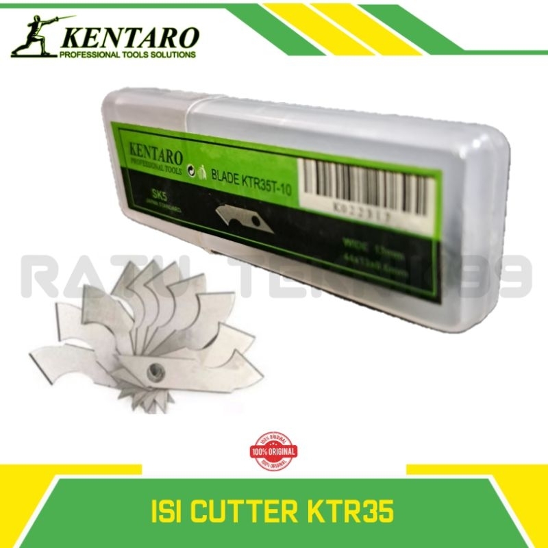 

ISI REFIL CUTTER ACRILIC 10PCS/PACK KENTARO JAPAN QUALITY ISI CUTTER KTR35