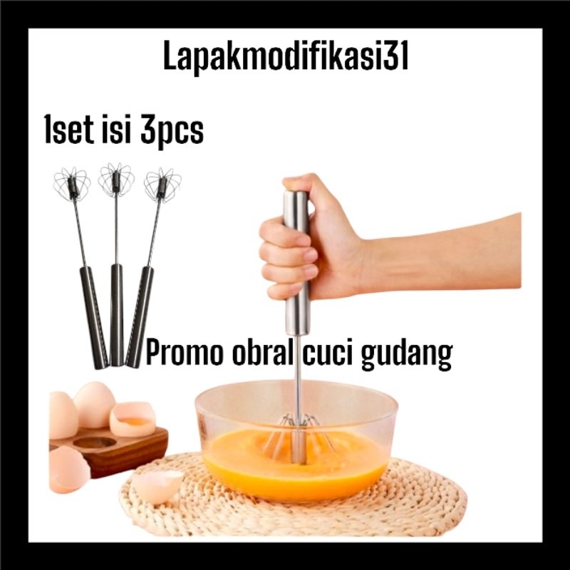 promo mixer manual tangan / kocokan adonan manual / kocokan telur manual tangan