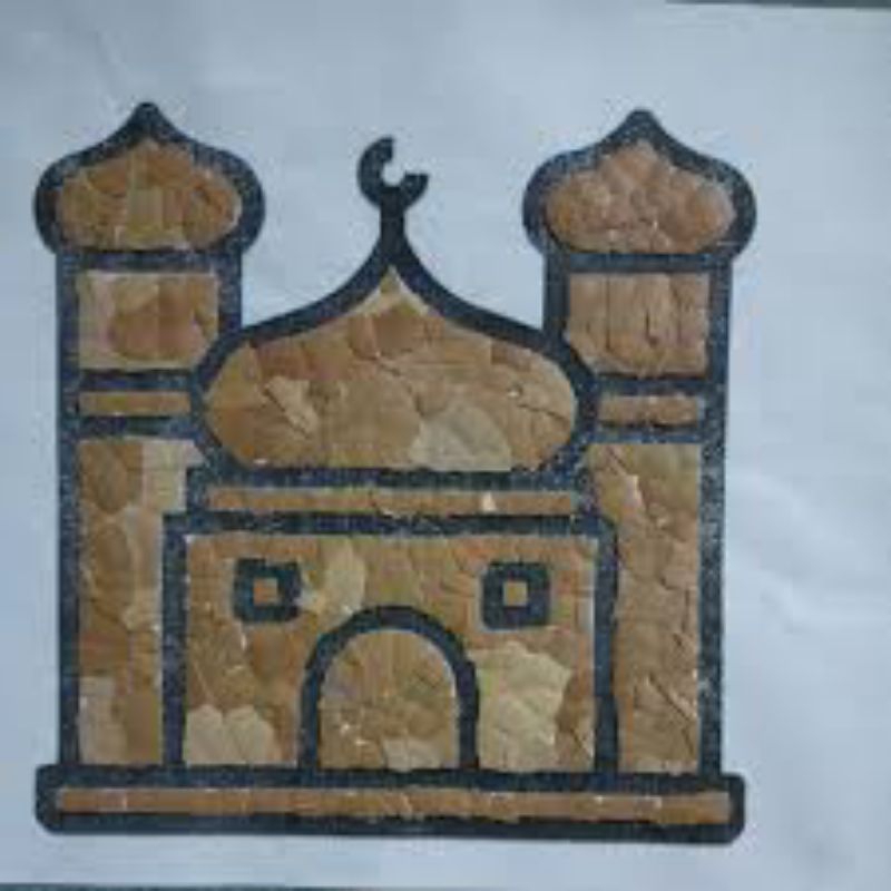 Kolase Masjid dari cangkang telur