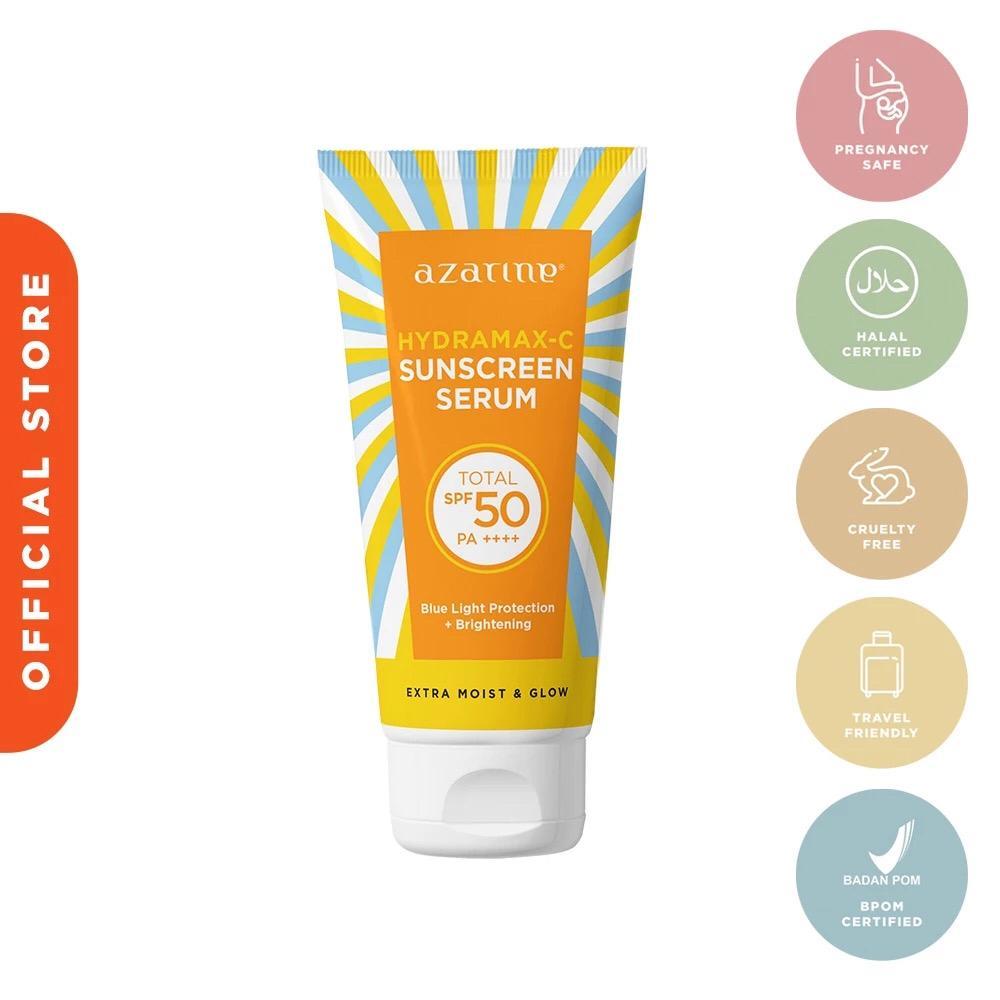 AZARINE Hydramax-C Sunscreen Serum SPF50 PA++++ Blue Light Protection & brightening