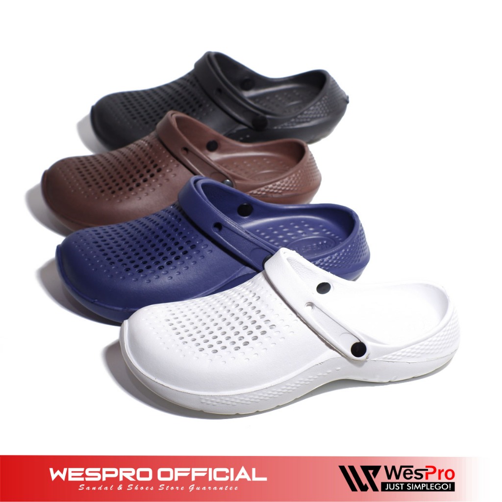 Wespro Domenico Sepatu Slip On Pria Dewasa Original Sandal Slop Cowok Kekinian Ringan New 39-44