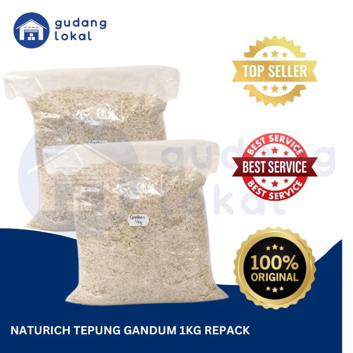 

TEPUNG GANDUM UTUH WHOLE WHEAT FLOUR BOGASARI REPACK 1KG