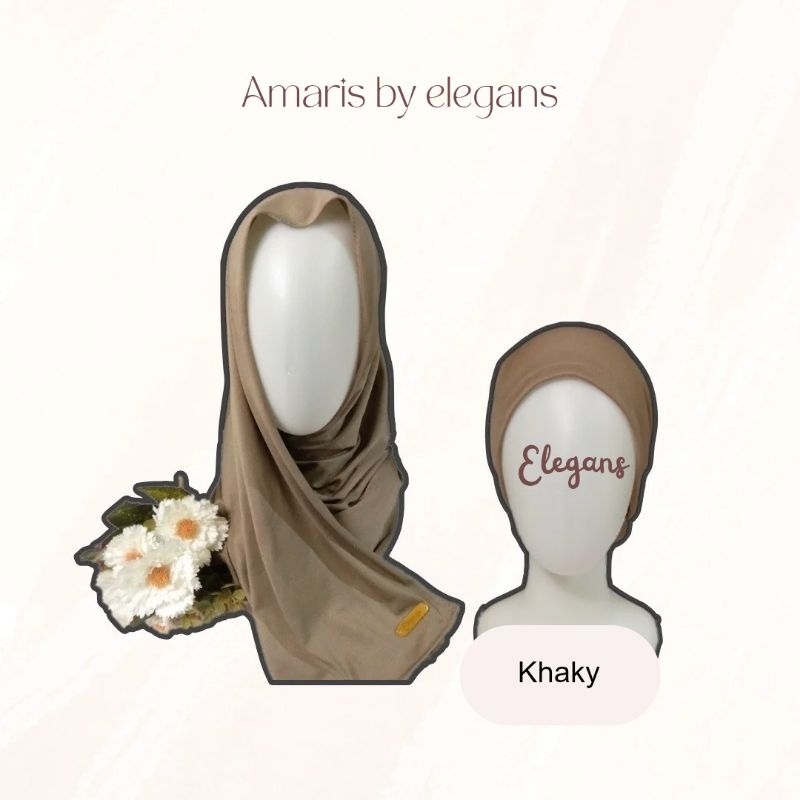 Paket Amaris (Pashmina Kaos Jersey + Ciput Inner Hijab) | Pashmina Jersey Premium + Ciput Rayon |  P