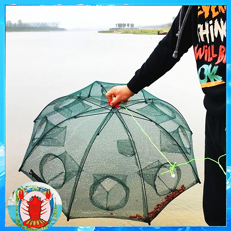 WHALE Perangkap Ikan Bubu Payung Multi Hole (4 Lubang-24 Lubang) /bubu payung 8 lubang