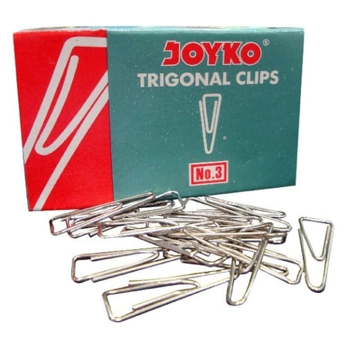 

Paper Clip No.3 / Trigonal Clips No.3 / Penjepit Kertas Joyko No.3 (Kecil)