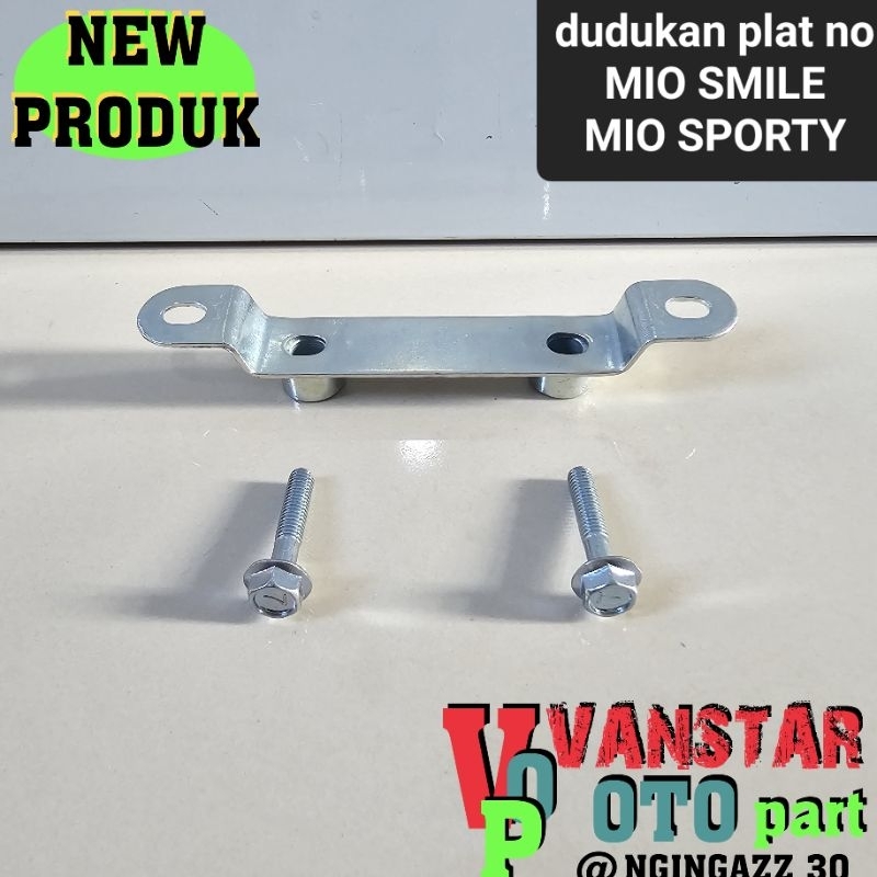 dudukan plat nomor depan MIO SPORTY MIO SMILE MIO LAMA NUVO NOUVO LELE