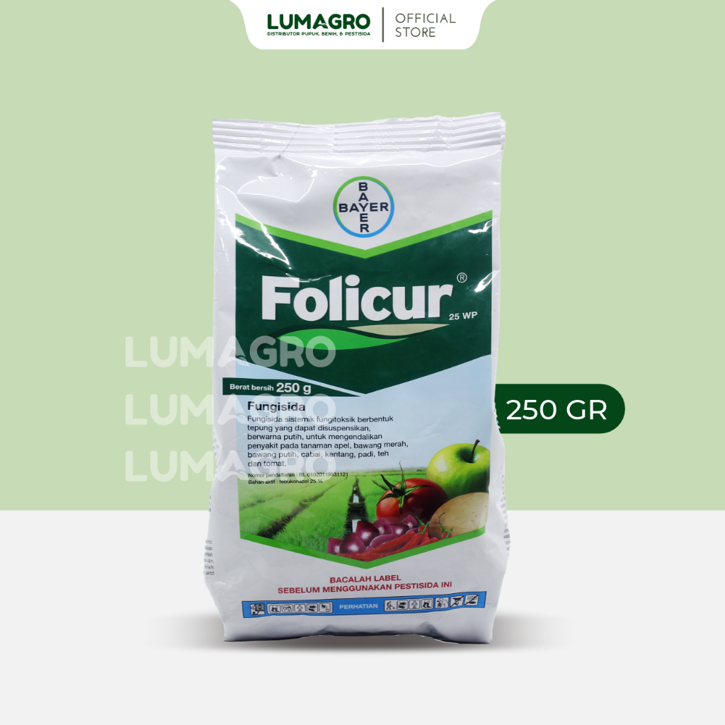 Fungisida Folicur 25WP 250gr Tebukonazol Pengendali Penyakit Bercak Daun Pada Tanaman