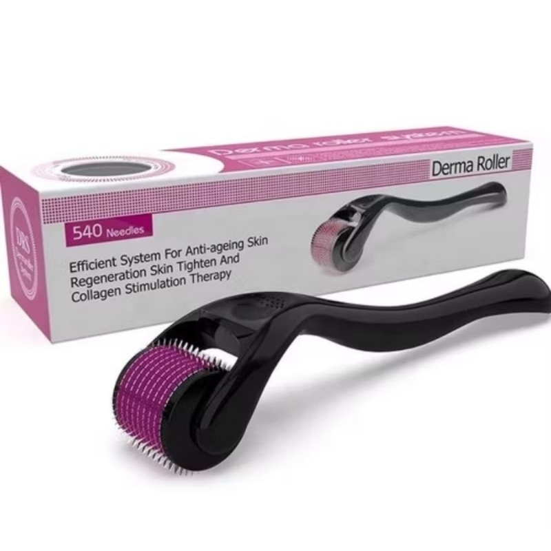 Derma Roller Alat Penghilang Bopeng Jerawat Stainless Steel