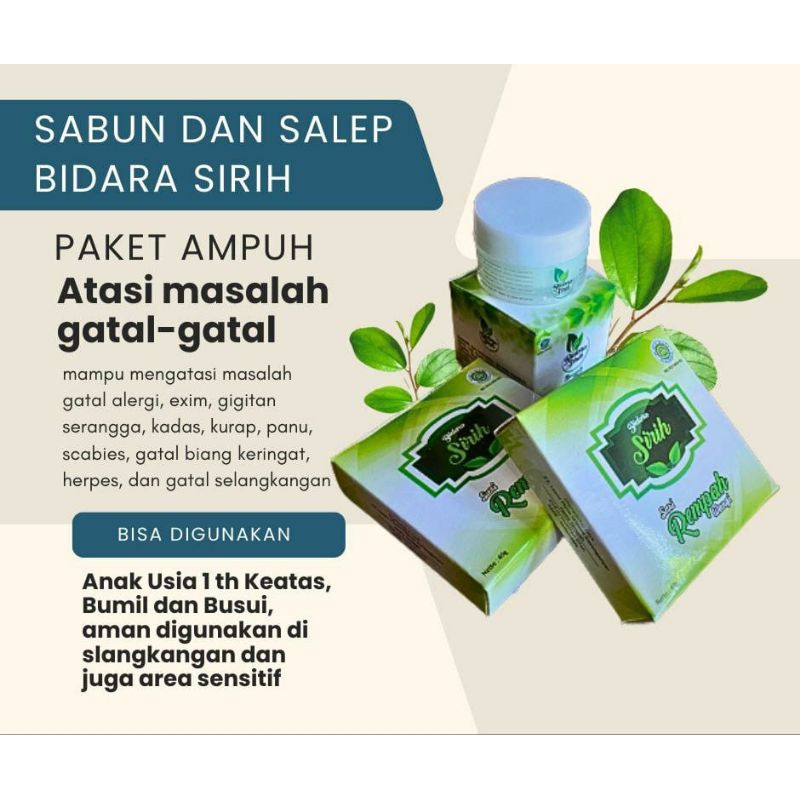 obat gatal ampuh sabun dan salep BIDARA SIRIH sudah bersertifikat BPOM dan halal