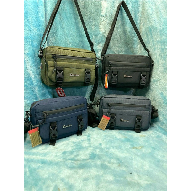 [Quicker] Handbag Tas Selempang Pria Clutch include tali panjang