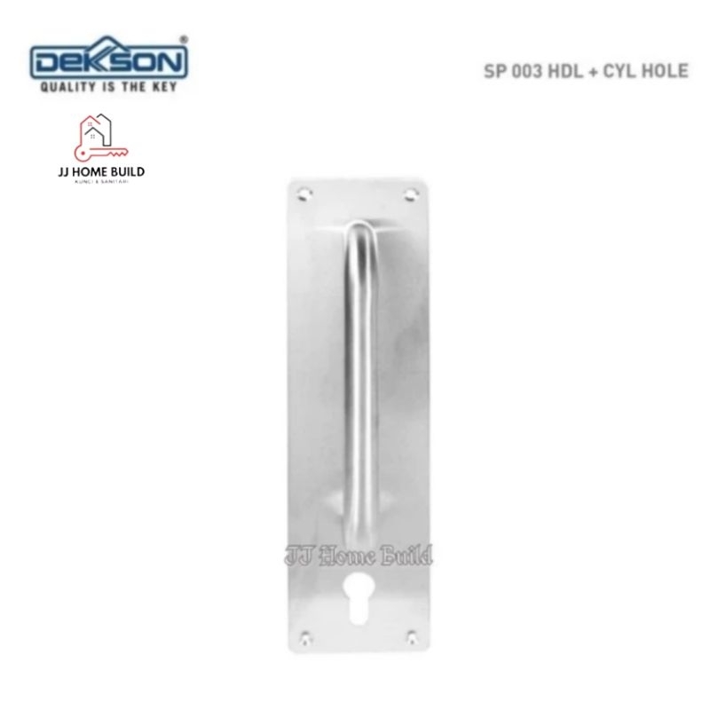 Sign Plate Dekson / Dekson SP 003 HDL+CYL HOLE SSS Stainless Steel