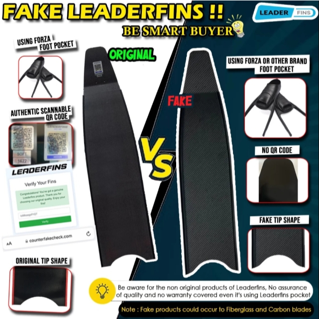 LONG FINS STREOBLADES LEADER FINS PURE CARBON 100% /LONG FINS LIMITED STREOBLADES LEADER FINS