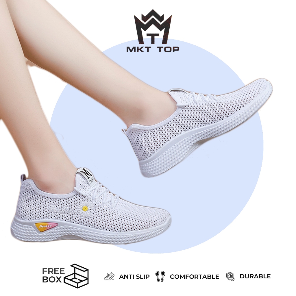 Tjpa Trendi/Sepatu Tali Nylon Sepatu Hiking Kasual, Sandal Karet Lembut Eva Untuk Wanita Mkt , Sneak