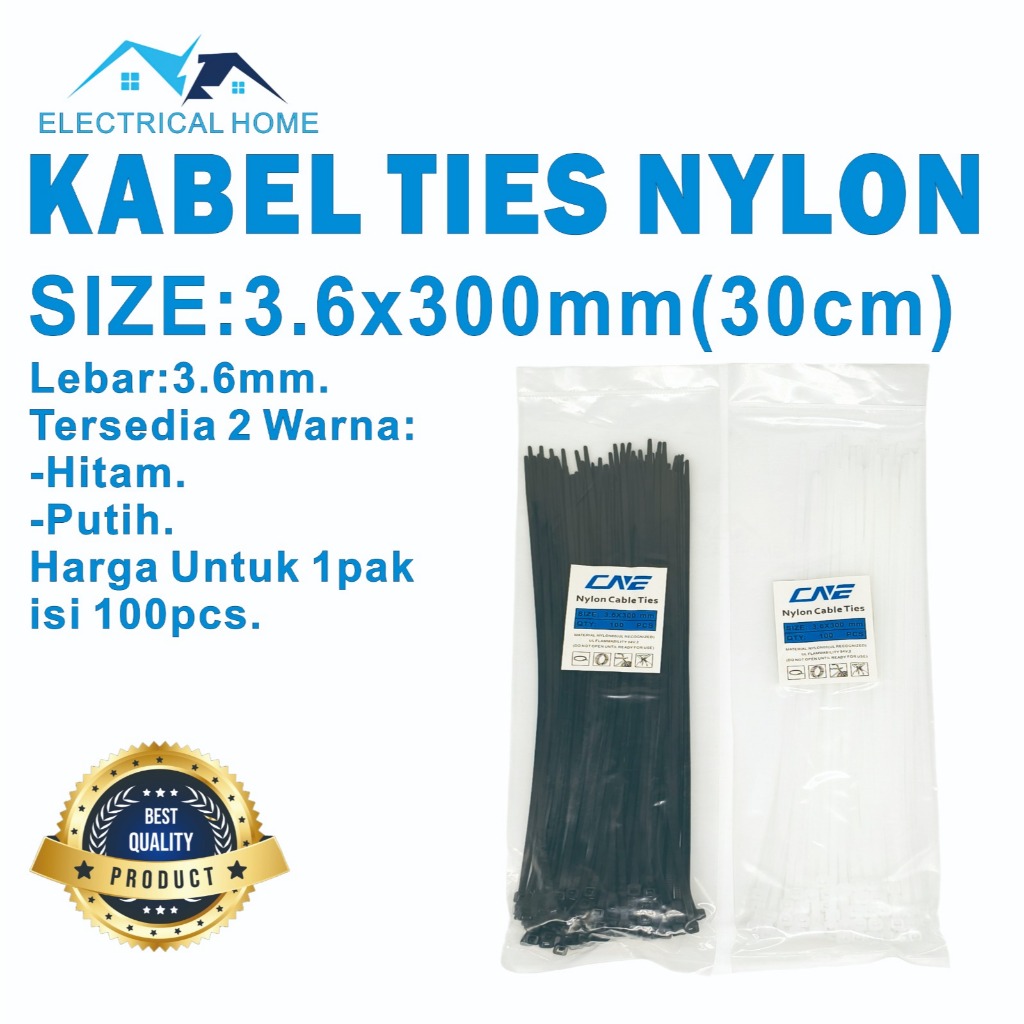 

Kabel Ties 3.6x300 (30cm)