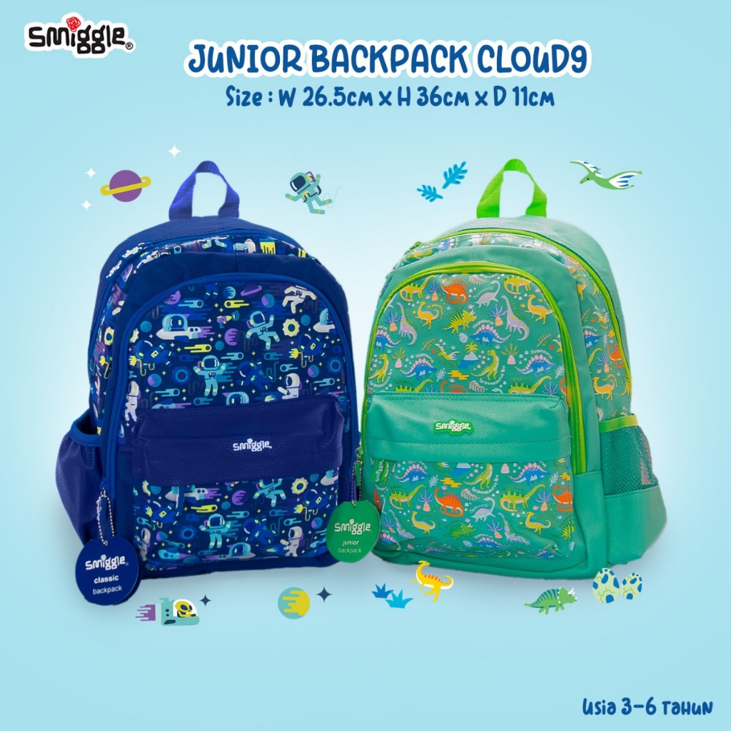 SMIGGLE JUNIOR BACKPACK CLOUD9 CLOUD NINE - TAS RANSEL SMIGGLE
