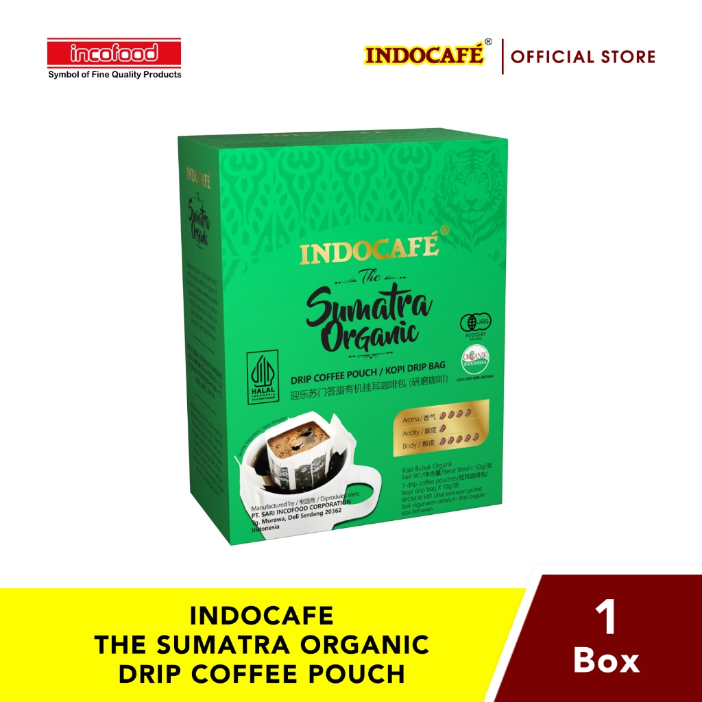 

Indocafe The Sumatra Organic Drip Coffee Pouch